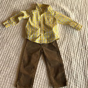Janie & Jack Corduroy Outfit 2t boys